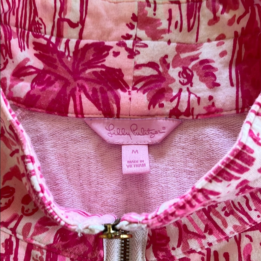 Lilly Pulitzer Pink Patterned Pullover - image 2
